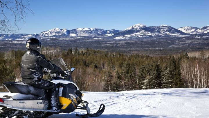 Snowmobiling
