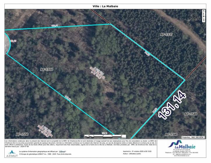 6 - Terrain et terre à vendre, La Malbaie (Code - mb416, Charlevoix)