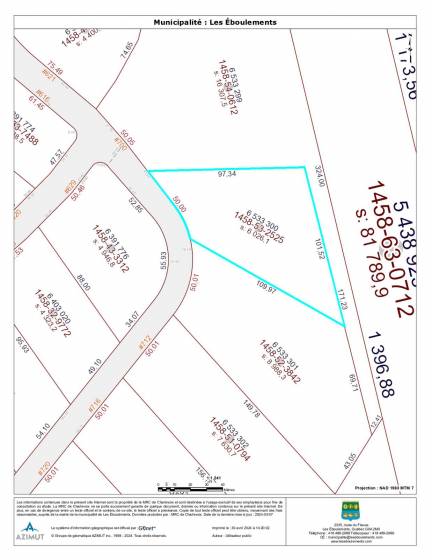 12 - Lot and land for sale, Les Éboulements (Code - eb335, Charlevoix)