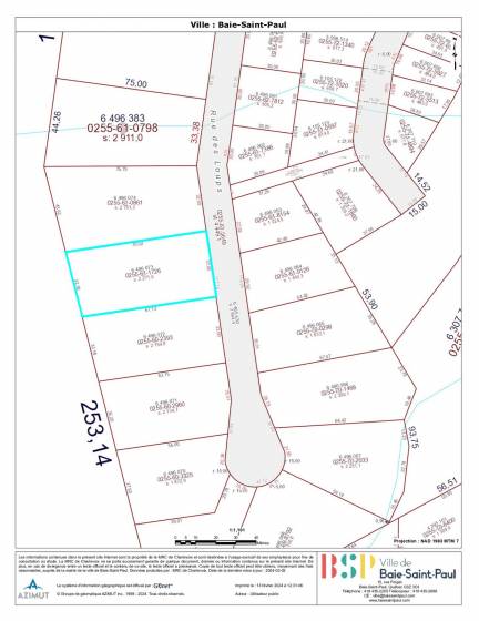 20 - Lot and land for sale, Baie-Saint-Paul (Code - sp838, Charlevoix)