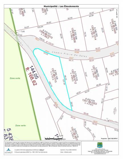 2 - Terrain et terre à vendre, Les Éboulements (Code - eb330, Charlevoix)
