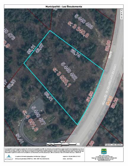 4 - Terrain et terre à vendre, Les Éboulements (Code - eb325, Charlevoix)