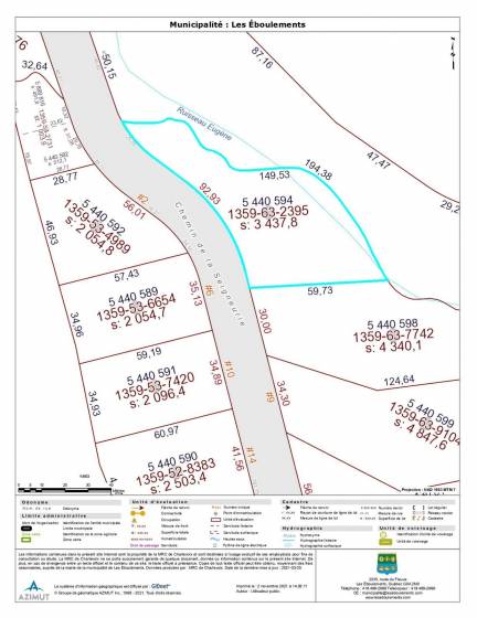 5 - Lot and land for sale, Les Éboulements (Code - eb303, Charlevoix)