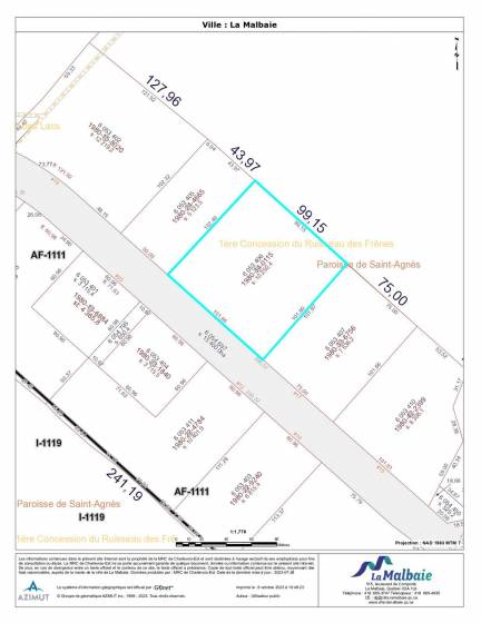 9 - Lot and land for sale, La Malbaie (Code - mb414, Charlevoix)